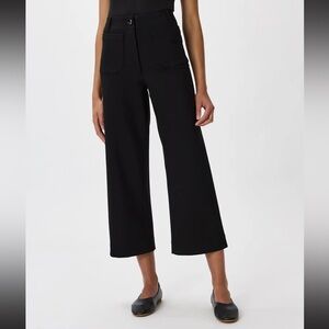 Quince Black Wide-Leg Pants